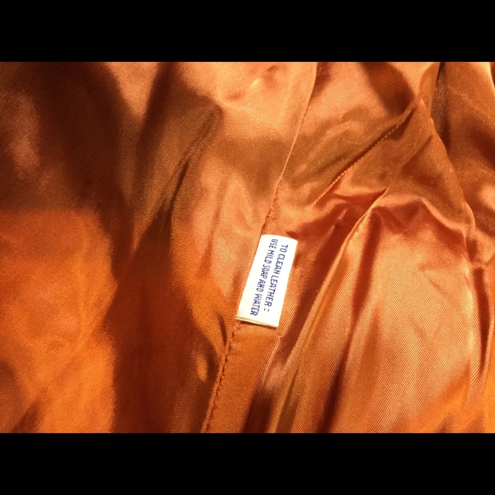 EUC Vintage Korea Leather Trench Coat - Picture 7 of 7